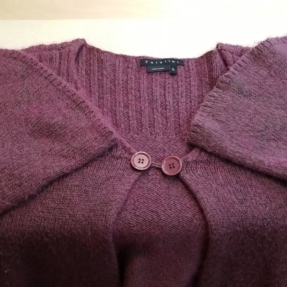 Parallel Mohair Bell Sleeve Shawl Sweater - Picture 7 of 7